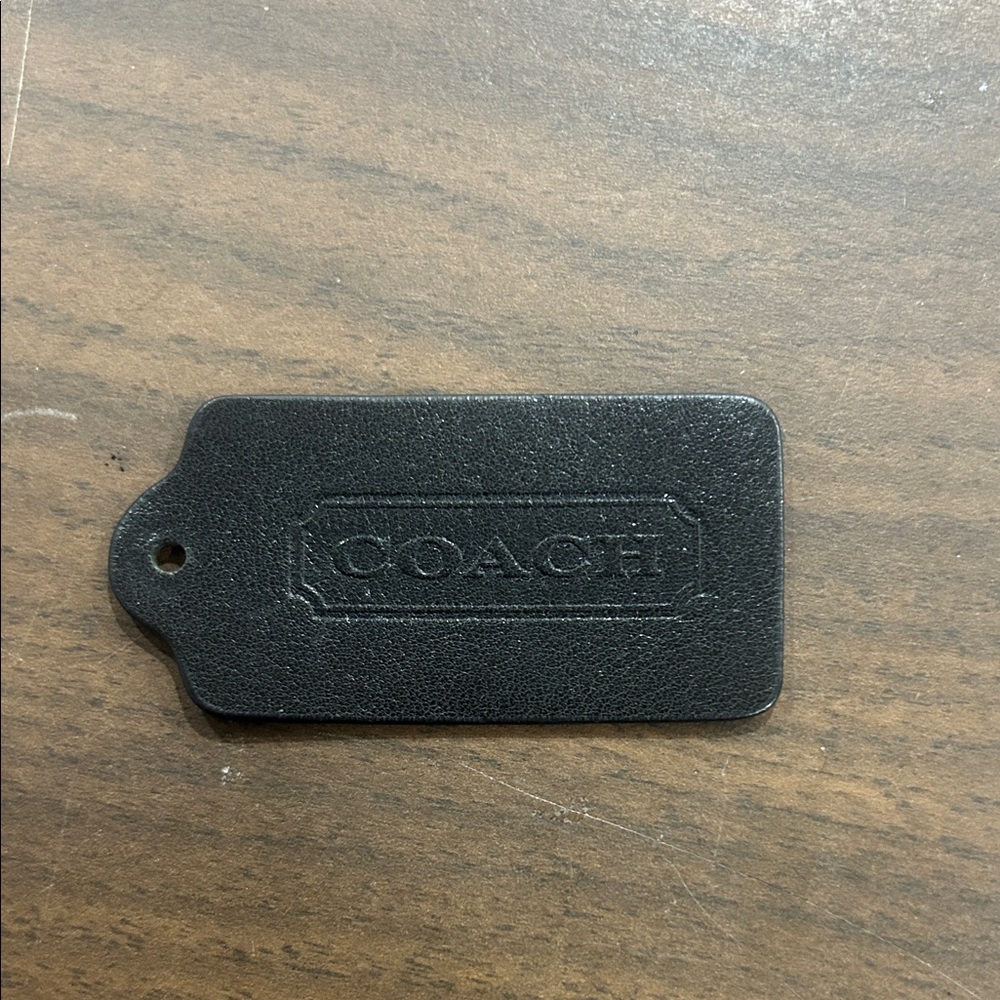 Coach Black hangtag